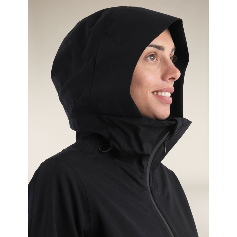 Merino Shell + Peak Hooded Jacket Women Icebreaker