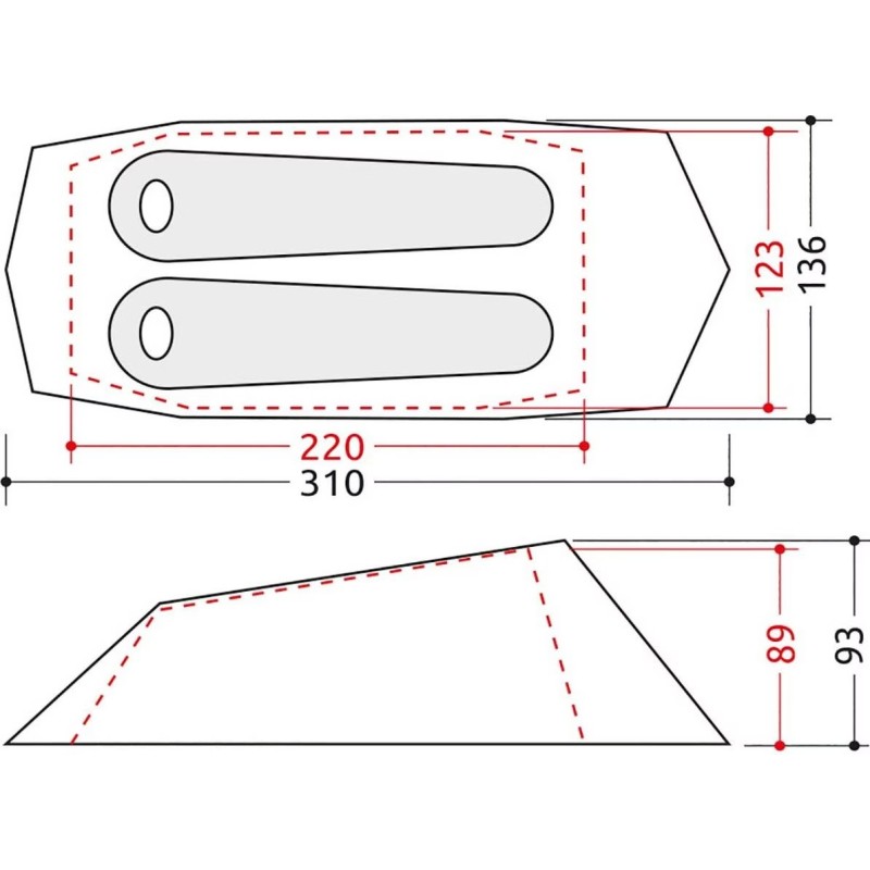 Tente Camp Minima SL pour 2 personnes