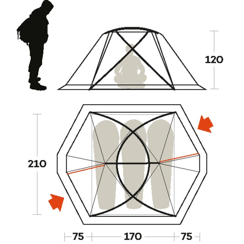 Tente d'expédition haute montagne Ferrino Svalbard 3.0