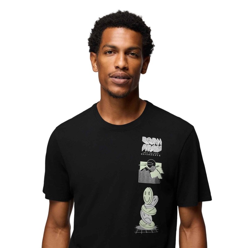 T-shirt prAna Everyday Tripper SS Tee - Noir Graphique