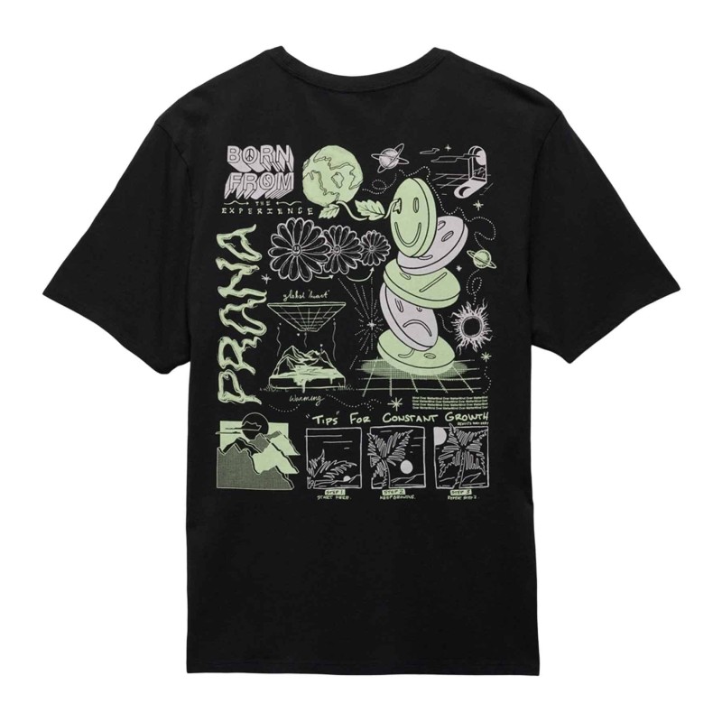 T-shirt prAna Everyday Tripper SS Tee - Noir Graphique
