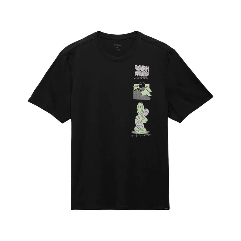 T-shirt prAna Everyday Tripper SS Tee - Noir Graphique