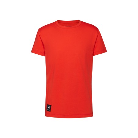 T-Shirt Homme Mammut Massone Patch - Rouge Éclatant