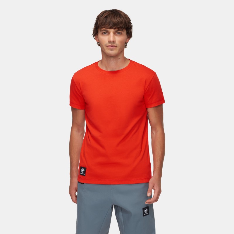 T-Shirt Homme Mammut Massone Patch - Rouge Éclatant