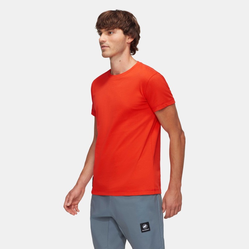 T-Shirt Homme Mammut Massone Patch - Rouge Éclatant