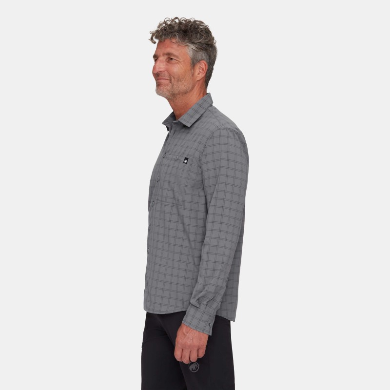 Chemise Randonnée Mammut Lenni Shirt Men - Marine-White