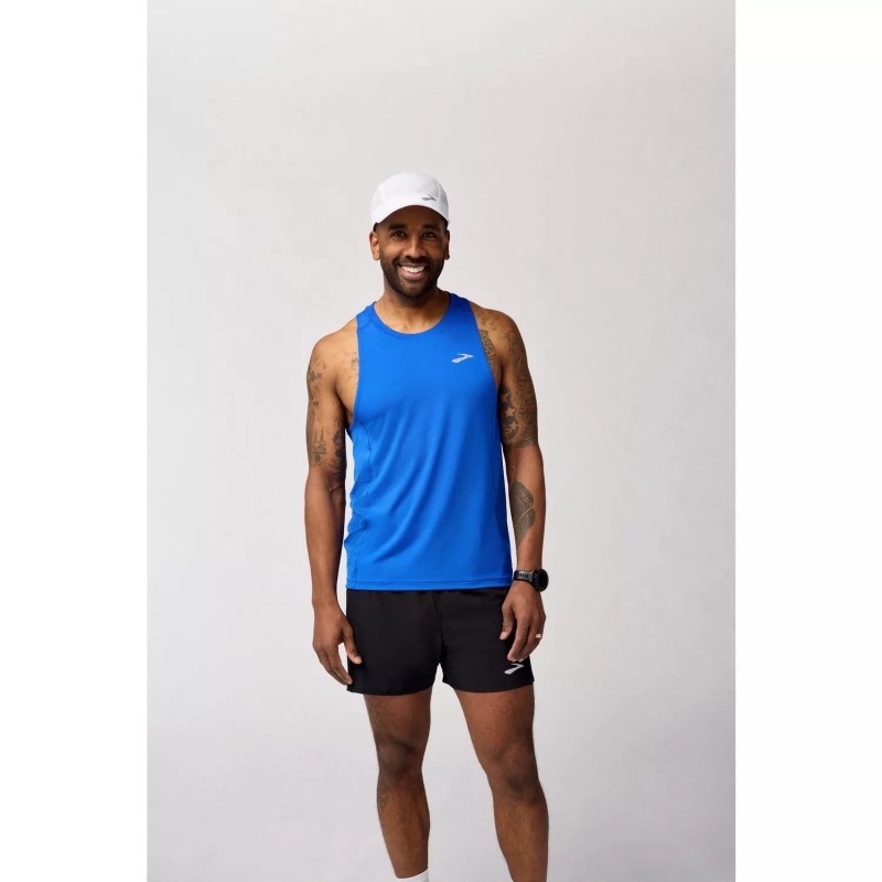 Débardeur Brooks Atmosphere Singlet 3.0 Homme - Bleu