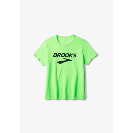 T-shirt Running Brooks Distance Short Sleeve 3.0 Homme - Vert