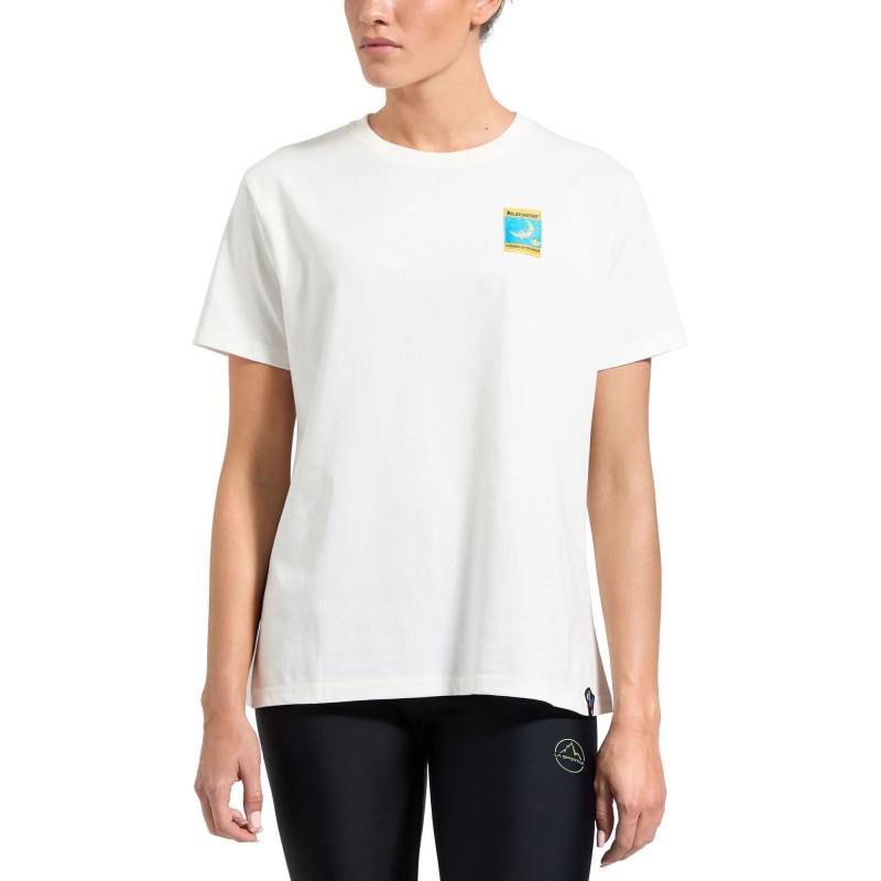 T-shirt Femme La Sportiva Moon Climb Chalk - ZACT194