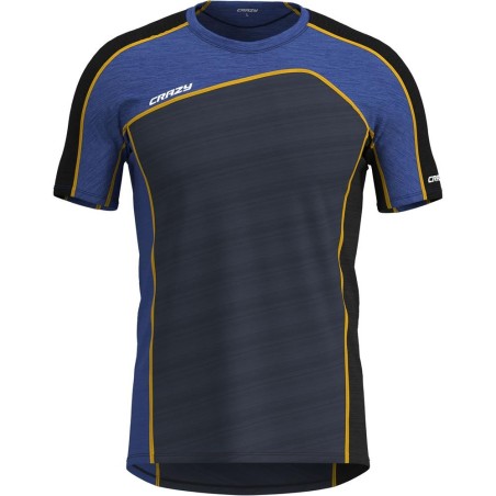 T-shirt Crazy Resolution Homme - Bleu/Noir | Outdoor & Trekking