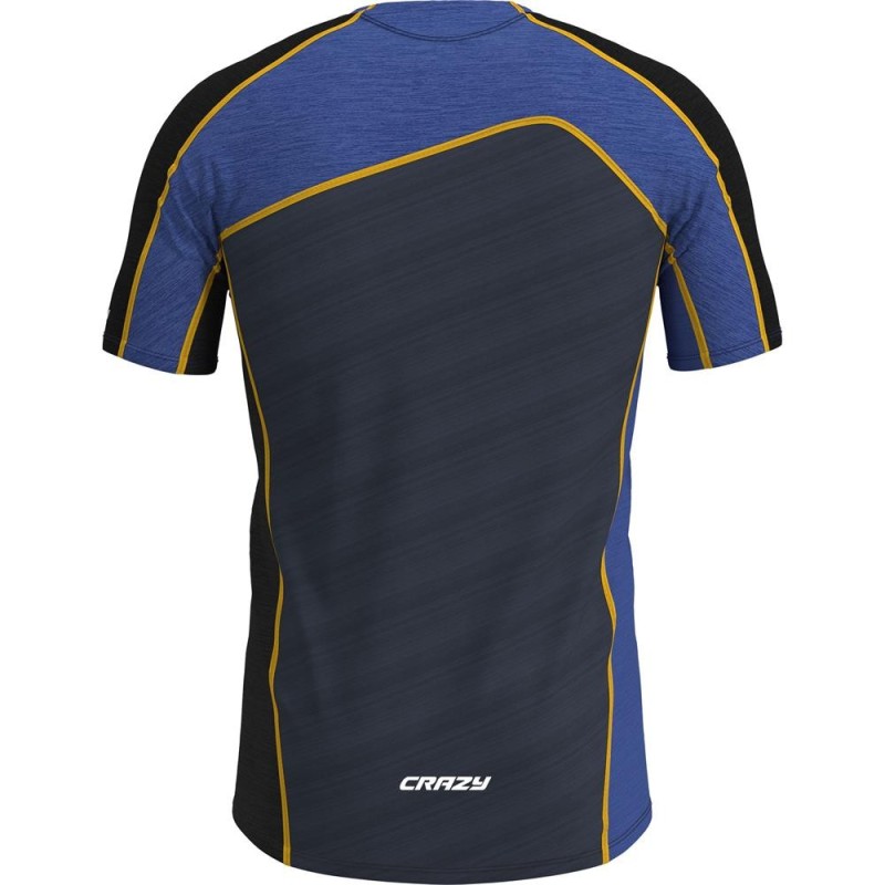 T-shirt Crazy Resolution Homme - Bleu/Noir | Outdoor & Trekking