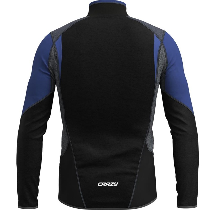 Crazy Idea Pull Viper Homme Black - Pull Ski de Randonnée