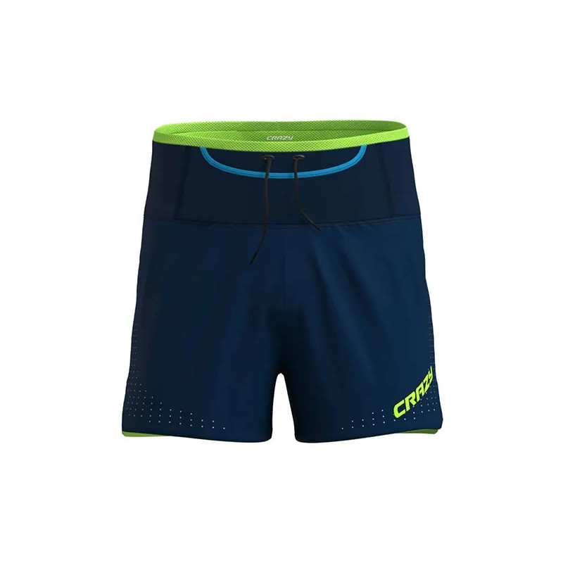 Balise Titre : Crazy Idea Short Air Print Homme - Short Trail & Skyrunning