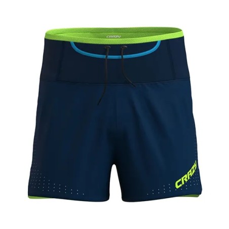 Balise Titre : Crazy Idea Short Air Print Homme - Short Trail & Skyrunning