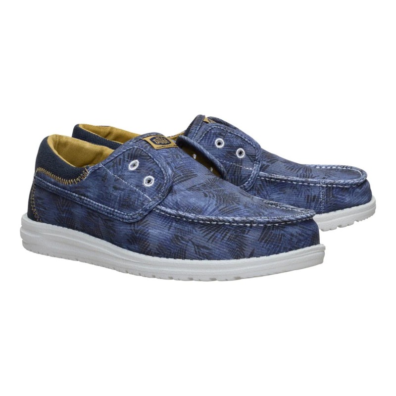 Chaussures Heydude Wally Cru Washed Palm - Toile Homme